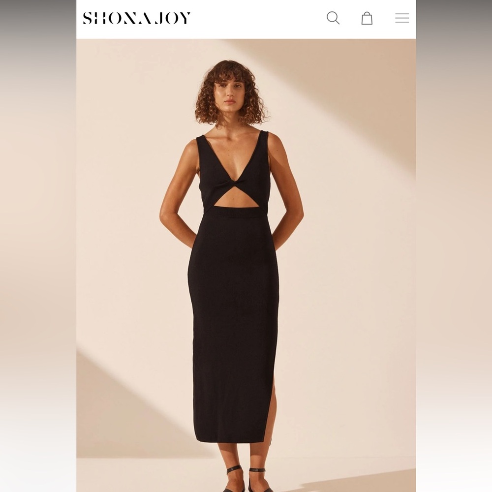 Black Midi Dress from Shona Joy